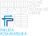 VUT Fakulta Podnikatelská - Logo