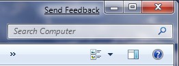 Windows 7 - send feedback